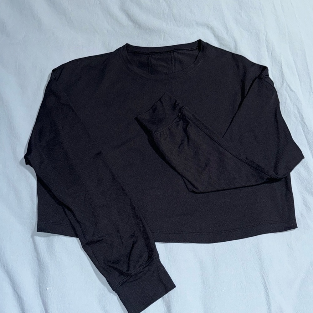 Lululemon Muscle Love Long Sleeve, Black Size 4